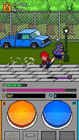 画像ギャラリー No.004のサムネイル画像 / P(パンチ)とK(キック)で敵をやっつけろ! iOS向けアクションゲーム「PPKP」を紹介する「(ほぼ)日刊スマホゲーム通信」第1512回