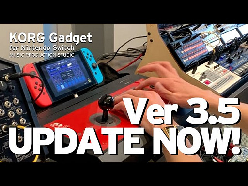 UPDATE NOW! KORG Gadget for Nintendo Switch Ver 3.5