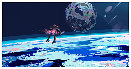 画像ギャラリー No.003のサムネイル画像 / スクエニのAC向けタイトル「星と翼のパラドクス」を原作とするアニメ映画「アズワン/AS ONE」,今夏に公開予定