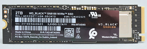 ꡼ No.003Υͥ / PCIe 5.0бǮŪˤȤ䤹ʤäSSDWD_BLACK SN8100 NVMe SSDפμϤ򸡾ڤƤߤΥӥ塼