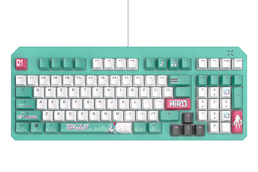 画像ギャラリー No.003のサムネイル画像 / 初音ミクコラボモデルのゲーマー向けキーボードやワイヤレスマウス,ヘッドセットにマウスパッドがASUSから登場