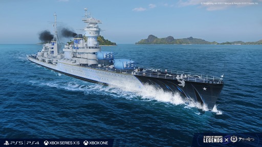 画像集 No.002のサムネイル画像 / 「World of Warships: Legends」×「アズールレーン」コラボ第4弾，2月6日に開始。自由アイリス教国の“サン・ルイ”が初登場