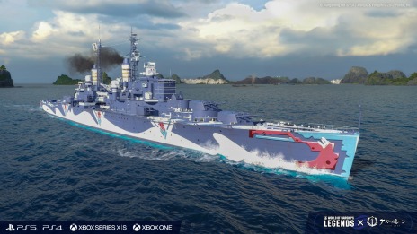 画像集 No.012のサムネイル画像 / 「World of Warships: Legends」×「アズールレーン」コラボ第4弾，2月6日に開始。自由アイリス教国の“サン・ルイ”が初登場