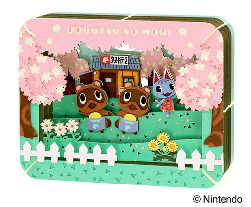 画像ギャラリー No.002のサムネイル画像 / 「どうぶつの森」の日常シーンを「春」「夏」の2種類の季節で表現した「ペーパーシアター どうぶつの森」,本日発売