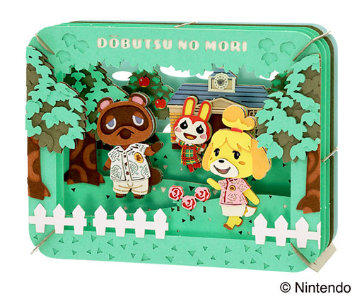 画像ギャラリー No.003のサムネイル画像 / 「どうぶつの森」の日常シーンを「春」「夏」の2種類の季節で表現した「ペーパーシアター どうぶつの森」,本日発売