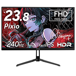 画像ギャラリー No.002のサムネイル画像 / 人気VTuber 8人をイメージした8色カラバリの240Hz表示対応23.8型液晶ディスプレイがPixioから発売に