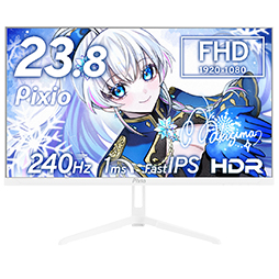 画像ギャラリー No.003のサムネイル画像 / 人気VTuber 8人をイメージした8色カラバリの240Hz表示対応23.8型液晶ディスプレイがPixioから発売に