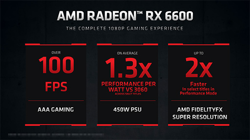 #004Υͥ/AMDGPURadeon RX 6600פȯɽGeForce RTX 3060ĩ魯Navi 2XΥȥ꡼ߥɥ륯饹GPU