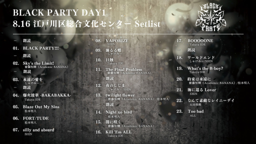 ꡼ No.009Υͥ / ֥֥饹6ǯBLACK PARTYפȯɽե٥ȳŤ΢򻣱Ƥեåۿ䤬