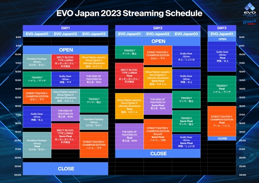 画像集 No.005のサムネイル画像 / ［EVO Japan］格闘ゲームの祭典「EVO Japan 2023」本日開幕。タイムテーブルや配信スケジュールをまとめて紹介