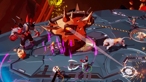 画像ギャラリー No.028のサムネイル画像 / 巨大な食パンにサイコロ……強大なボスとヴァイキングたちが戦う非対称型対戦ゲーム「BOSSGARD」のPC向け日本語版を先行プレイ