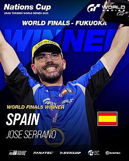 画像ギャラリー No.004のサムネイル画像 / グランツーリスモ世界選手権,ネイションズカップでホセ・セラーノ選手が圧倒的な走りを見せつけ王者に。2026年シーズンは3月にアブダビで開幕