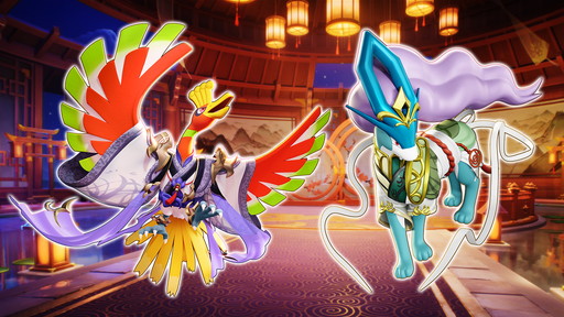 画像ギャラリー No.003のサムネイル画像 / 「ポケモンユナイト」にスイクンが参戦決定。ジョウトの歴史を感じるホウオウ&スイクンの新ホロウェア「おとぎスタイル」も実装される