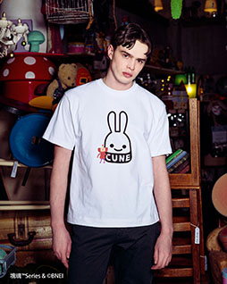 画像ギャラリー No.012のサムネイル画像 / ファッションブランド「CUNE」がゲーム「ことばのパズルもじぴったん」「塊魂」とコラボ。ポップなデザインのTシャツやパーカーを展開