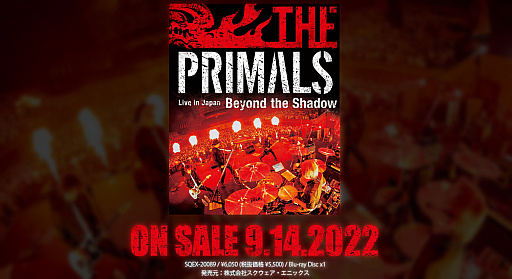 #002Υͥ/Blu-rayTHE PRIMALS Live in Japan - Beyond the Shadowס914ȯ