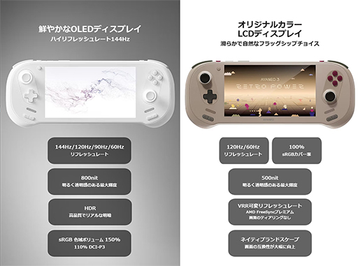 画像ギャラリー No.008のサムネイル画像 / モジュール式ゲームパッド採用で好みのレイアウトに変更可能な携帯型ゲームPC「AYANEO 3」の予約受付が始まる