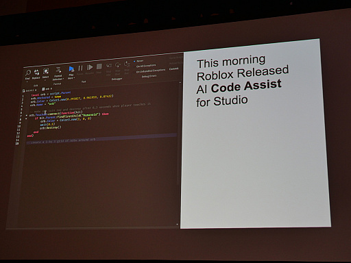 GDC 2023AIοʲϻߤޤʤ RobloxפǤץåȥե⥲೫ȯΥݡȤ˥ͥ졼ƥAI