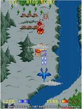 画像ギャラリー No.003のサムネイル画像 / PS4/Switch「アーケードアーカイブス ドラゴンスピリット」が3月3日にリリース。ドラゴンに変身した主人公が戦うシューティングゲーム