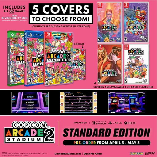 画像ギャラリー No.001のサムネイル画像 / 「Capcom Arcade 2nd Stadium(カプコンアーケード 2ndスタジアム)」,パッケージ版の予約受付をLimited Run Gamesが実施中
