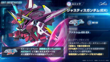 画像ギャラリー No.008のサムネイル画像 / 「SDガンダム ジージェネレーション エターナル」海外の一部地域でストアセールスランキング1位を達成。ダイヤ3000個をプレゼント