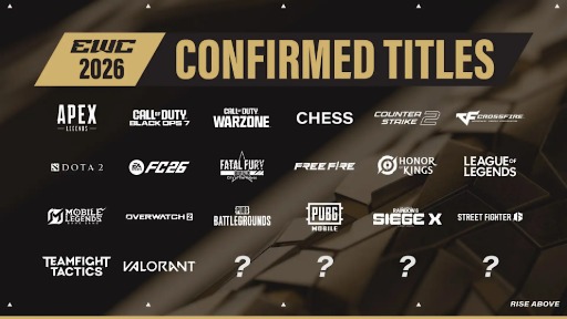 ꡼ No.002Υͥ / 絬ϤeݡĤκŵEsports World Cup 2026ס20ȥȯɽ֥6סֲϵCotWסBO7סOW2סLoLפʤ