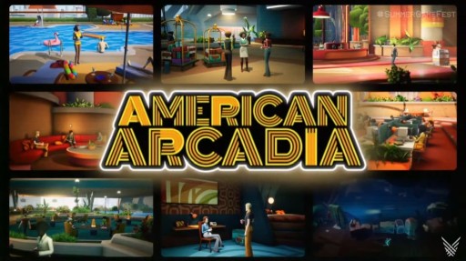 画像集#007のサムネイル/「American Arcadia」のアナウンストレイラーが公開に。ディストピアからの脱出を目指すリアリティ番組を舞台にした新作パズルプラットフォーマー