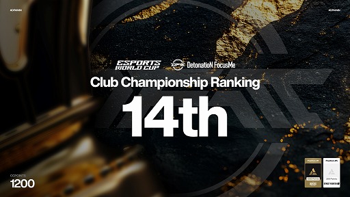 ꡼ No.002Υͥ / DetonatioN FocusMeeݡEsports World Cup 2025פΡClub Championship Rankingפܥͣ