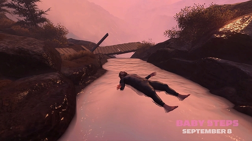 画像ギャラリー No.003のサムネイル画像 / おじさんが転んで,滑って,流される。「Baby Steps」,主人公が転び続ける様子を収録したゲームプレイ映像を公開