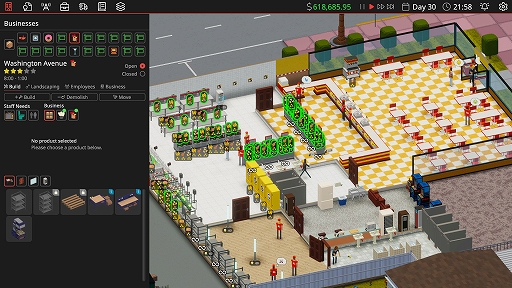 画像ギャラリー No.004のサムネイル画像 / 「Definitely Not Fried Chicken」がEpic Games Storeにて無料配布中。裏で麻薬を生産し，表のビジネスで販売ルートを確保する経営シム