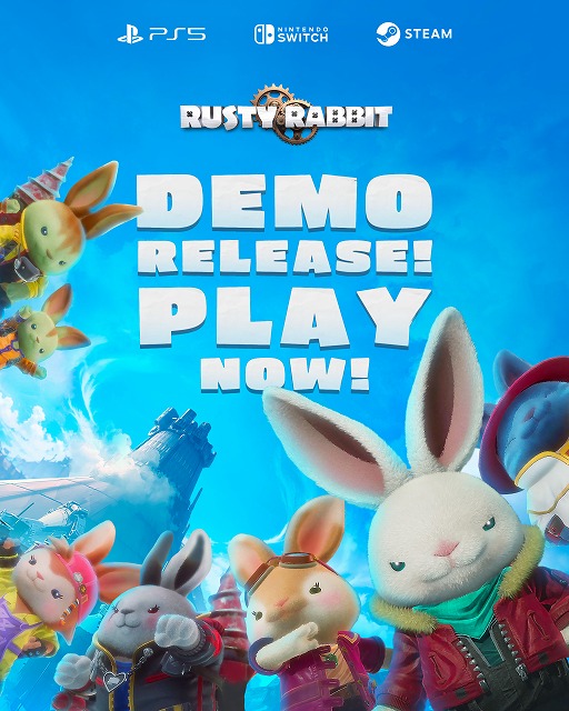 画像ギャラリー No.012のサムネイル画像 / 中年ウサギアクション「Rusty Rabbit」,体験版の配信を各プラットフォームで開始。セーブデータは製品版に引き継ぎ可能