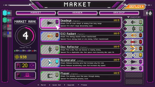 ���������꡼ No.004�Υ���ͥ������ / ��ʬ�����α��������Ȥ߾夲���臘�������饤��STG��Ark of The Kosmoz�ס�Steam���ȥ��ڡ����������itch.io�ǤϦ��ǥǥ⤬������