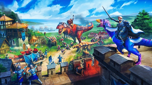 画像ギャラリー No.001のサムネイル画像 / バイキング×恐竜がテーマのアクションストラテジー「Dinolords」，メイキング映像が公開。近日中にも早期アクセスがスタート
