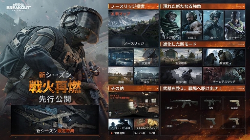 画像ギャラリー No.002のサムネイル画像 / 「Arena Breakout:Infinite」,新シーズン「戦火再燃」開幕。装備ロストなしのオリジナルモードやソロモードなどを実装