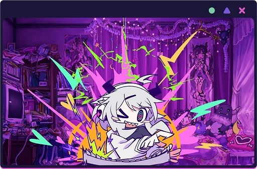 画像ギャラリー No.005のサムネイル画像 / 電波ソングに乗せて怪文書を世界へ発信する異色のリズムADV「ゆんゆん電波シンドローム」，4月24日リリース。公式Xアカウントも開設