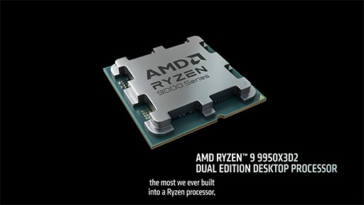 画像ギャラリー No.005のサムネイル画像 / L3キャッシュの総容量が192MBに達したモンスターCPU「Ryzen 9 9950X3D2 Dual Edition」をAMDが発表！