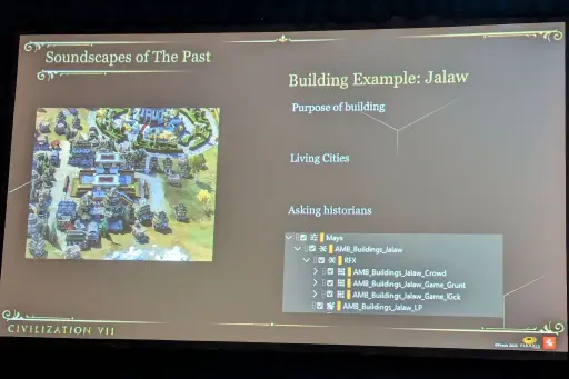 画像ギャラリー No.007のサムネイル画像 / 「シヴィライゼーション VII」が目指した“音の真正性”とは？ オーディオチームの面々がその舞台裏を語る［GDC 2026］