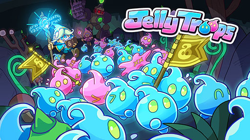 画像ギャラリー No.001のサムネイル画像 / 「Jelly Troops」,2025年夏に発売決定&体験版を配信開始。スライムを召喚してワラワラと戦う2人対戦型のRTS