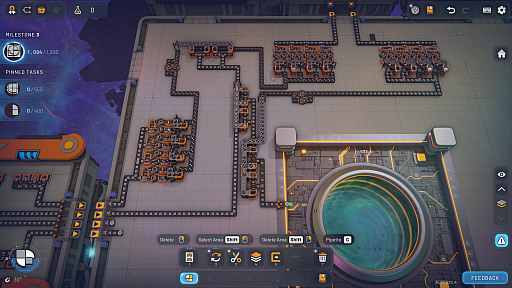 画像ギャラリー No.010のサムネイル画像 / 図形を切って，塗って，重ねて――自動化の沼が待ち受ける工場シム「Shapez 2」（ほぼ日 インディーPick Up！）