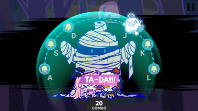 画像ギャラリー No.003のサムネイル画像 / ハロウィンがテーマのカジュアルリズムゲーム「Hallowanderband」,Steamストアページを公開。カートゥーン風グラフィックスが特徴