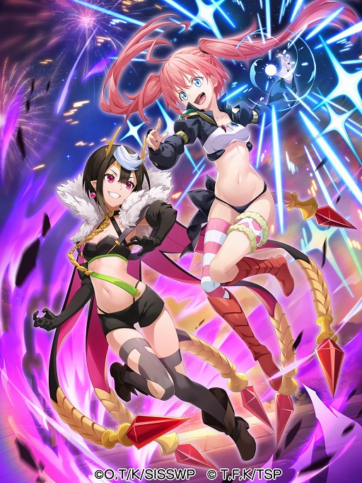 画像ギャラリー No.004のサムネイル画像 / 「蜘蛛ですが、なにか? 迷宮の支配者」,アニメ「転スラ」とのコラボを開催中。ログインボーナスでリムルをもらえる