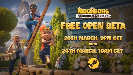 画像ギャラリー No.001のサムネイル画像 / 最大8人でご近所バトルを繰り広げる対戦アクション「Neighbors: Suburban Warfare」のオープンβテストが本日スタート