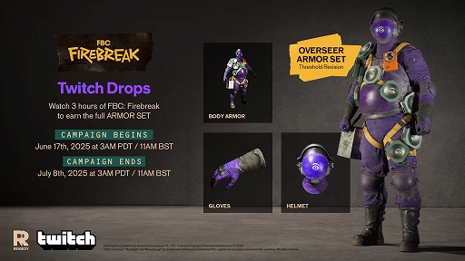 画像ギャラリー No.002のサムネイル画像 / 「FBC: Firebreak」,日本でのリリース時間は6月17日19:00に。コスメティックアイテムがもらえるTwitch Dropsイベントの開催も
