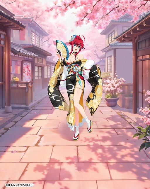 画像ギャラリー No.002のサムネイル画像 / 「ハイスクールD×D Operation paradise infinity」,年末年始キャンペーンを開催中。振り袖姿のキャラたちも登場