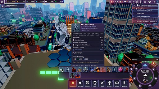 画像ギャラリー No.002のサムネイル画像 / 自我が芽生えたAIは,ディストピア世界をどう生きるか。SLGとRPGを融合した新作「Heart of the Machine」,アーリーアクセスをスタート