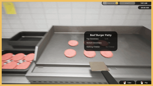 画像ギャラリー No.002のサムネイル画像 / バーガー屋経営協力ゲーム「Fast Food Simulator」,アップデートv0.4.0を配信。AIレジ係や店内をカスタマイズできるリノベーション機能が登場