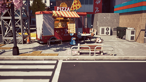 画像ギャラリー No.002のサムネイル画像 / ジャンプアクション「グーグーピザ：ピザを宇宙ステーションに配達するって？店長、それはちょっと無理じゃないですか！？」，Steamで本日配信