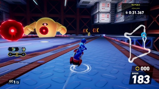 画像ギャラリー No.019のサムネイル画像 / ［プレイレポ］「ソニックレーシング クロスワールド」に青きヒーロー，ロックマン参戦。新しいアイテムとコースをひっさげ，ブルースと共に駆け抜ける