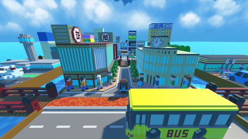 画像ギャラリー No.006のサムネイル画像 / 写真撮影ADV「MAHOROBA CAT」,2025年夏にSteamで発売。ボクセルで日本各地の観光名所を再現