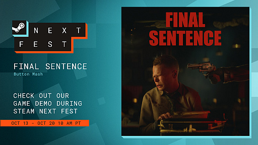 画像ギャラリー No.001のサムネイル画像 / 拳銃を突き付けられながら,タイピングの正確さと速さを競うバトロワ「Final Sentence」,デモ版を配信中