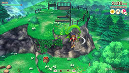 画像ギャラリー No.003のサムネイル画像 / 「牧場物語 Let's!風のグランドバザール」,風の力を使った要素「グライダー」「風車」の概要が公開に